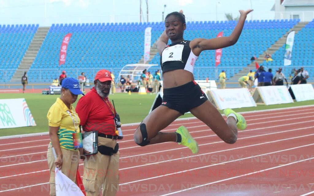 Long jumper Janae De Gannes. - File photo by Angelo Marcelle (Image obtained at newsday.co.tt)